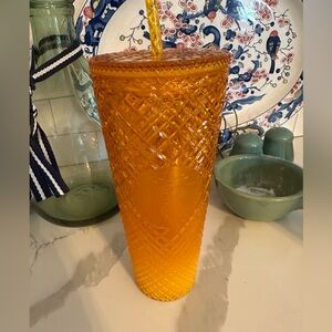 Starbucks orange tumbler